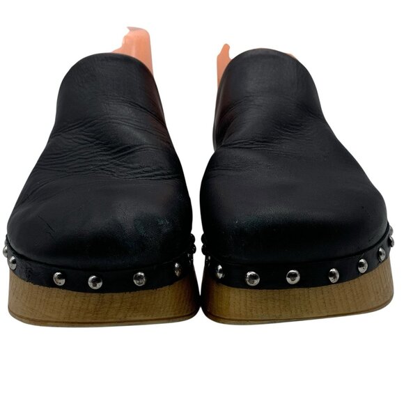 Musse & Cloud Cosima Studded Black Platform Clogs Slip On Shoes Women's Sz 9 40 - Picture 6 of 14